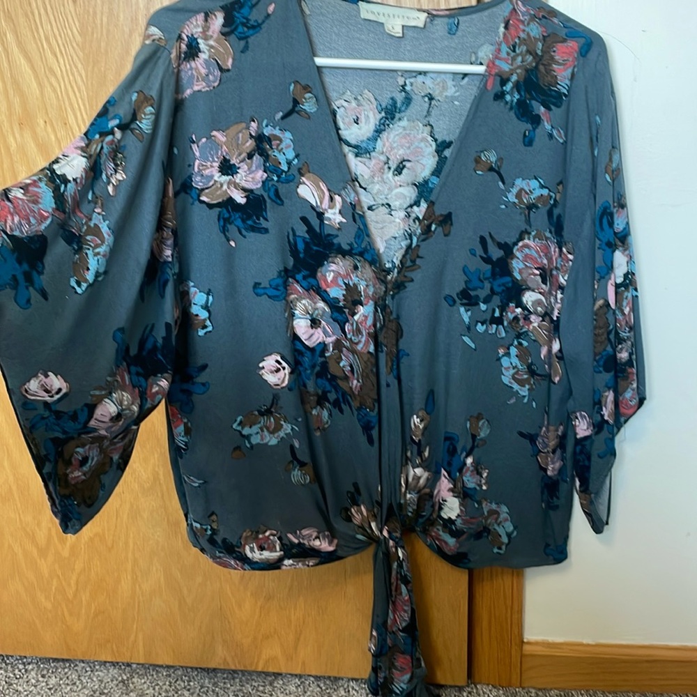 Sz Sm Lovestitch Jade green blouse from Evereve